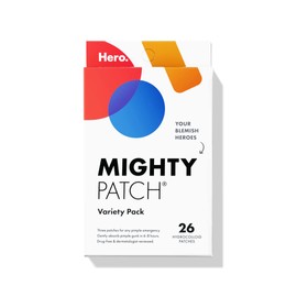 Mighty Patch Mighty Patch? Variety Pack from Hero Cosmetics - Hydrocolloid Acne Pimple Patches for Covering Zits and Blemishes, Spot Stickers for Face and Skin, Korean Skin Care, 26 ct