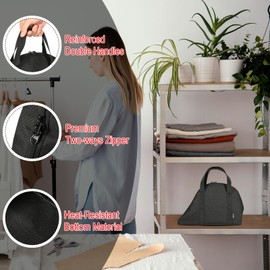 Beautyflier Steam Iron Case Bag for Easy Steam Compact Irons, Protective Carrying Storage Bag for Rowenta Iron Steamer for Clothes, Travel Steamer Irons Carrier Bag, Dust-proof or Storage