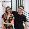 Cyxus Date Glasses, Transparent Lenses, Fashion Glasses, Ultra Lightweight Nose