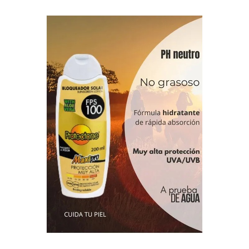 Bloqueador Solar Fps 100 Orgánico Sabila