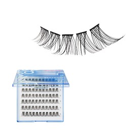 Broadway Lash Clusters, 9-16mm 77 pcs Assorted Natural Wispy False Eyelashes, Customizable DIY Individual Lash Extensions for Beginners, Lightweight & Comfortable Wide Band, Great for Everyday Glam