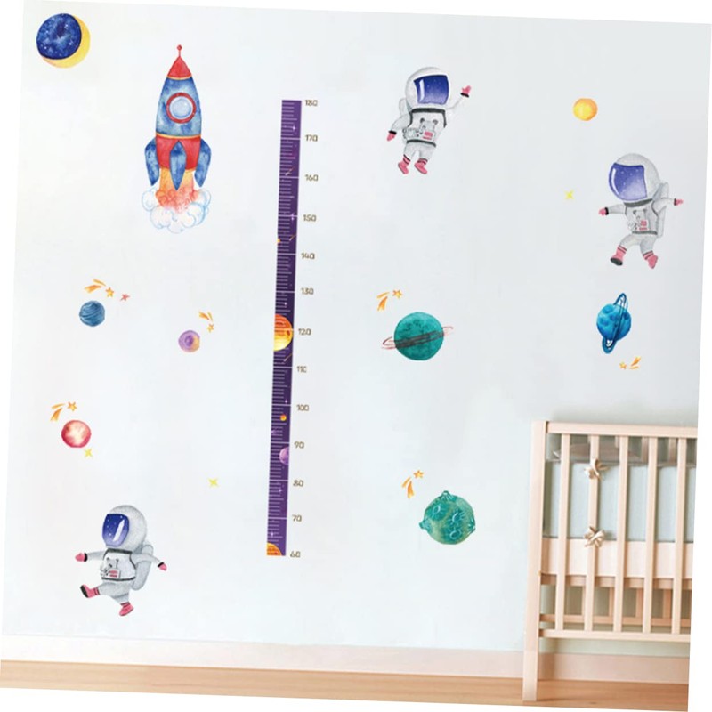 CORHAD 1 Set Removable Height Wall Sticker Astronaut Pattern Decal