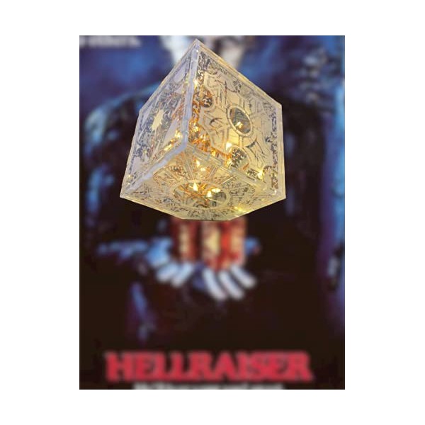 Hellraiser Puzzle Box Laser Engraved Night Light with Stand