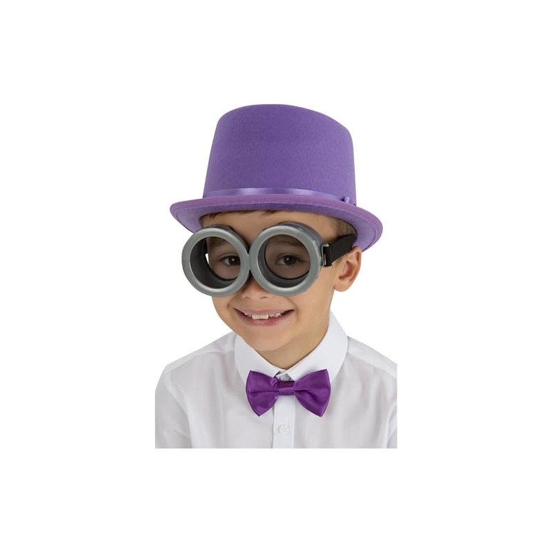 Smiffys Kids Grey Goggles, Clear Lense, Boys Fancy Dress, Child