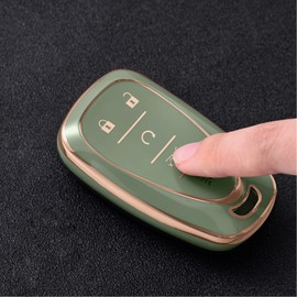 ELOHEI for Key Fob Cover Case Shell Cover TPU Protector Holder for 2020 2019 2018 2017 2016 Malibu Camaro Cruze Traverse Spark Equinox Sonic Volt Bolt(Fits 5 Buttons)