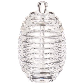 Fox Run Jar and Dipper Honey, 3.5 x 3.5 x 5.75 inches, Clear
