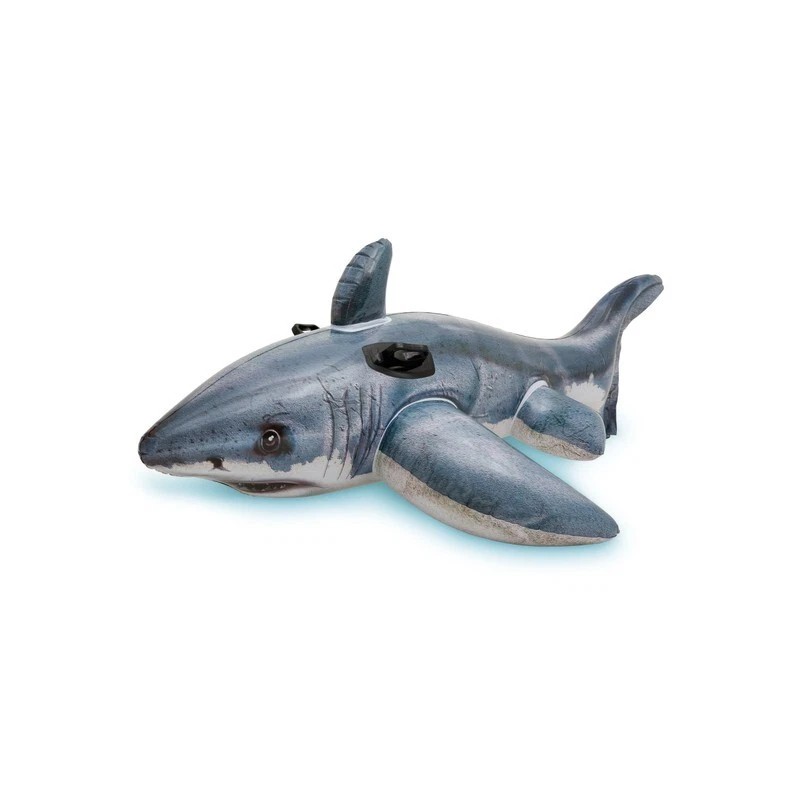 Intex 57525EP Intex Great White Shark Ride-On Inflatable Pool Floaty,