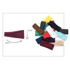 scicent Elastic Hair Bands Sports Headbands for Men Women - Keep Hairband Securely in Place Sweat Wicking Fabric to Keep your Head Dry & Cool - White