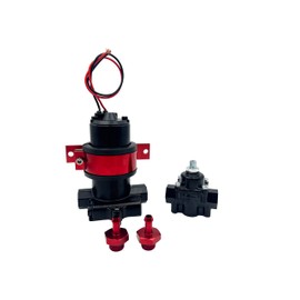 140 GPH Electric Fuel Pump with Regulator – Model 12-815-1 for High-Performance Applications Red And Black