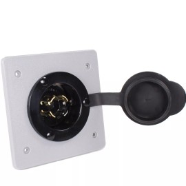 Journeyman-Pro Generator Power Inlet Panel for 2-Gang FS/FD Box PB30 L14-30 L14-20 L5-30 L6-30 - L5-30P (30 Amp-125V)