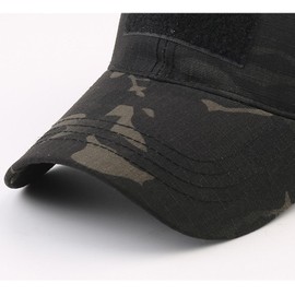 CHINWHI Baseball Cap Men Sun Protection Tactical Camo Hat Military Camo for Camping Camping Hiking Outdoors Sport Adjustable Unisex (MC, 1)