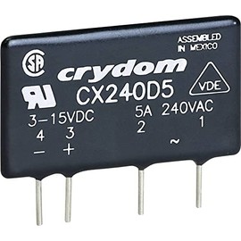 CRYDOM CXE240D5 CXE Series 5 A 12 to 280 V Zero Cross DC Control Solid State Relay PCB - SIP-4 - 1 item(s)