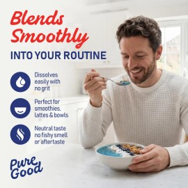 Puregood Spirulina Azul Orgánica En Polvo 60 Porciones                                                                                                