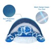 COOLCOOLDEE Pool Float with Canopy,Cup Holder - XL Pool Chair
