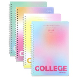ZYWJUGE Soft Spiral Notebook Bulk, A Set of Four Jelly Colorful Spiral Journals, Subject Notebook, School Notebook, Work Journal, To Do List Notepad, Planner Diary Notebook Journal for Writing, A5