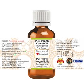 Greenwood Essential Prunus Persica Cold Pressed Pure Peach Kernel Oil 30ml (1oz)