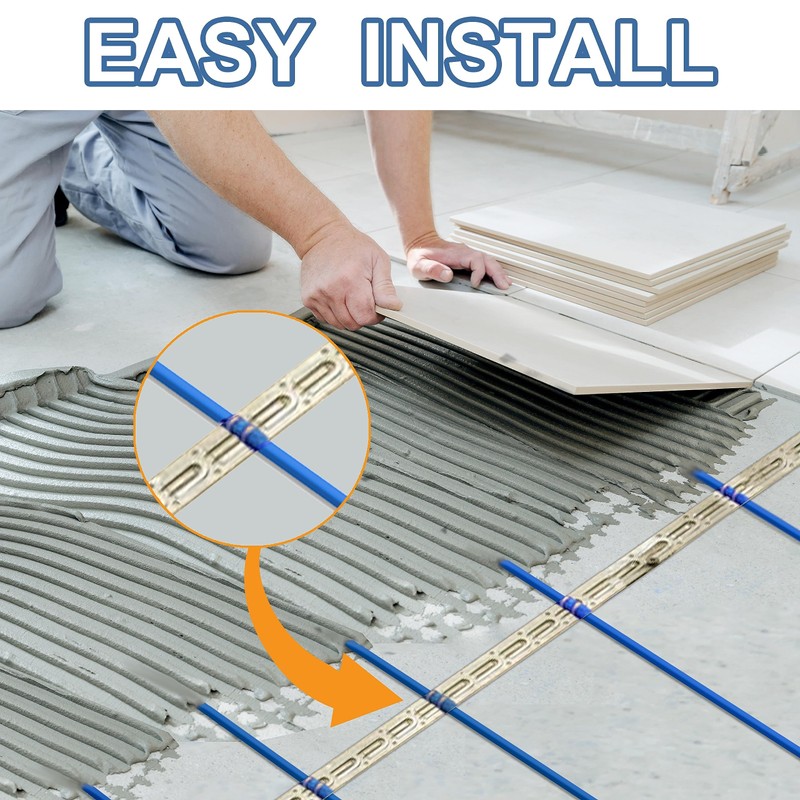 Electric Heated Floor Cable Underfloor Heating System Kit with Cable