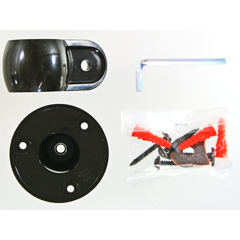WAKI Sangyo ABIRA HIT020 Warmth Handrail Bracket Set, Black, For