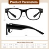 OuShiun USB Rechargeable Led Reading Glasses Lighted Eyewear for Women