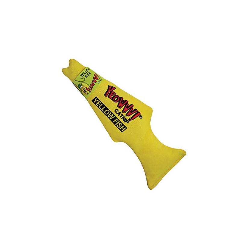 Yeowww! Catnip Toy, Yellow Fish