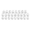 Ateco 5870 Alphabet Fondant Plunger Cutter and Embosser 26-Piece Set,