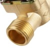 Akozon Solenoid Valve, 12V BSPP G1/2 Brass N/C Normally Closed