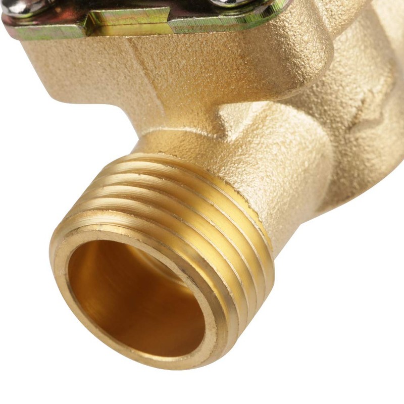 Akozon Solenoid Valve, 12V BSPP G1/2 Brass N/C Normally Closed