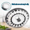 YOXITIXOT Kitchen Sink Plug and Strainer, Stainless Steel Sink Plug