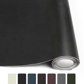 CHEIGHY Leather Repair Kit for Furniture - Advanced PU, Strong Self Adhesive Leather Repair Patch for Couch 3.9X79 inch Vinyl Repair Tape for Car Seat Upholstery Sofa Office Chair (Black)