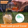 sourcing map 6 Pcs Mason Jar Pour Spout Lids with