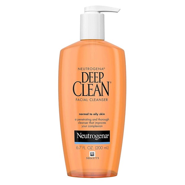 Neutrogena Deep Clean Facial Cleanser 6.7 Ounce (200ml) (Pack of