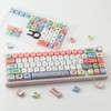 Tsungup MOA Profile Keycaps,126 Keys PBT Cute Funny Smiley Keycaps