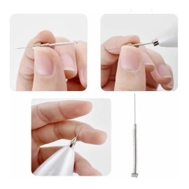50 Repuestos Para Plasma Pen Fibroblast Agujas Finas Color Plateado