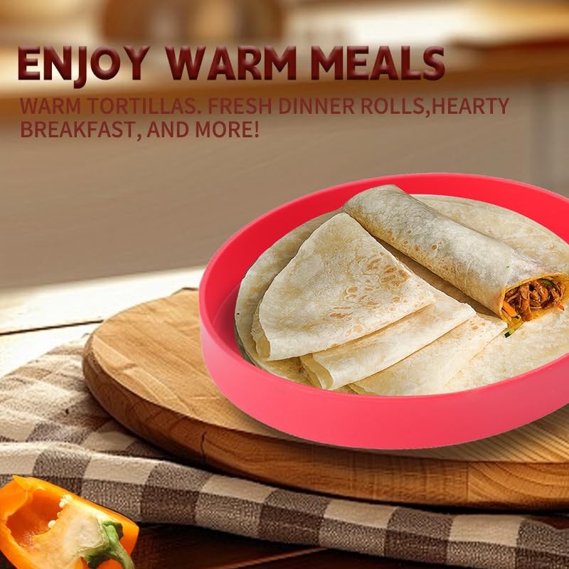 vivicreate 2 pcs pack Tortilla Warmer, Tortilla Servers, Pancake Keeper,tortillas