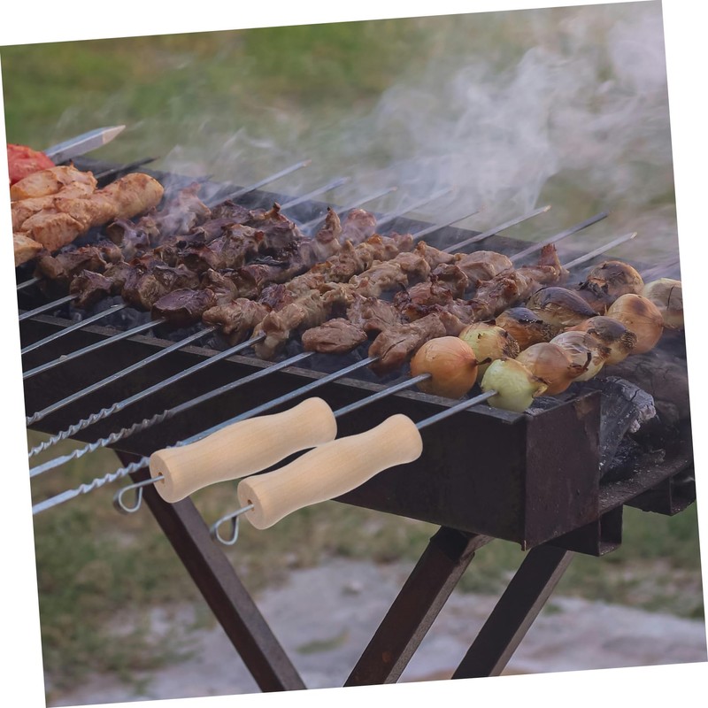 VICASKY 4pcs Solid BBQ Handle Replacement Ergonomic Grip for Grill