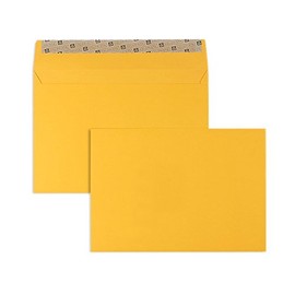 Coloured Envelopes | Premium | 162 x 229 mm (DIN C5) Yellow (Pack of 100) with Peel Off Strips | Letter Sleeves, Envelopes, Envelopes