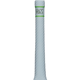 Gunn & Moore GM Cricket Bat Grips | Fuze Verva | Premium Rubber | Suitable for Virtually All Bats | Full Size - 12 Inches | 12 Grips | White, Green & Khaki