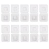 Strong Sticky Invisible Traceless Buckle Hooks, 10 Pairs (10 Male
