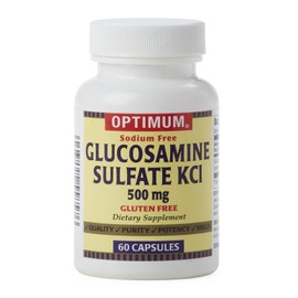 Optimum Glucosamine Sulfate KCI 500mg, 60 Capsules Each (Pack of 2)