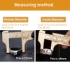 Brass Pocket Caliper with Double Scale Sliding Gauge Bead Measuring
