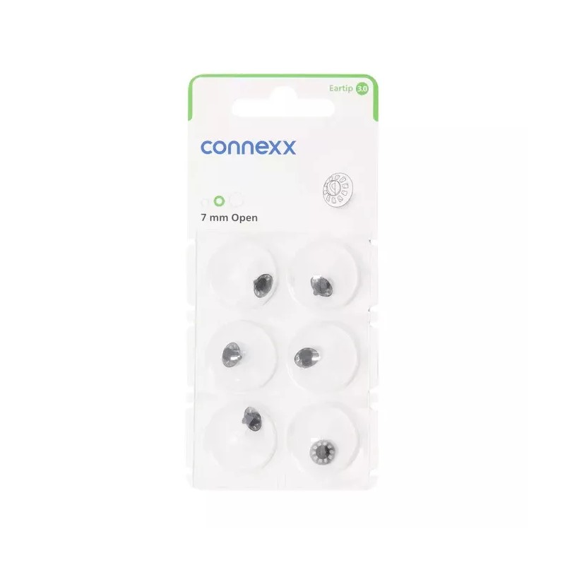 Siemens Signia Connexx 3.0 Hearing Aid Domes Tips 7mm Open