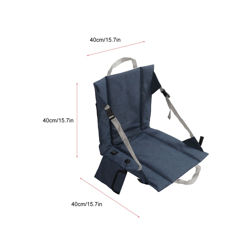 Folding Heated Cushion 3 Levels Temp Soft Portable Heating Chair