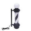 AngelcityCC 26.8 in Wall-Mounted Barber Pole Led Light, Black and