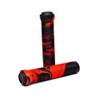 Team Dogz Mixed PU Soft Rubber Flangeless Handlebar Grips For Stunt Scooters, Bikes, MTB, BMX etc With Bung Ends. Long 150mm with 22mm Internal Diameter For Standard & Oversized Bars (Black and Red)