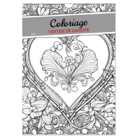 Coloriage (Calendrier mural 2025 DIN A4 vertical), CALVENDO calendrier mensuel