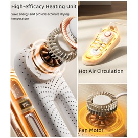 Snowpea Portable Shoe Dryer with Fan for Travel, Ski Boots Dryer with Heat Blower, Shoe & Boot Warmer for Cleats Sneakers Trainer Shoes with 3/6/9 Hours Timer - Ultra