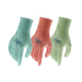 Digz Women's 3 Pair Nitrile Coated Garden Gloves ( Size Large) - All Purpose