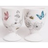 Secret Garden Egg Cups Set of 2 Fine China Flowers