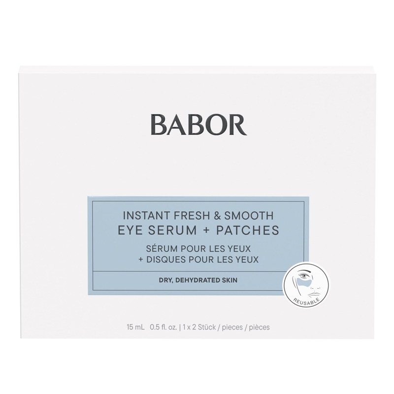 BABOR Instant Fresh & Smooth Eye Serum + Patches, Intensive