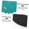 LALAFINA 1Pc Self Healing Rotary Cutting Mat Durable Round Turntable